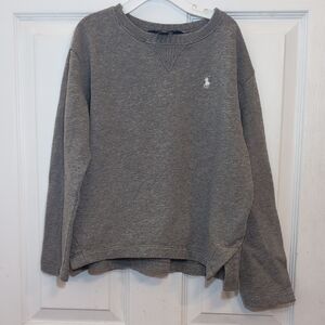 Polo Ralph Lauren Heather Gray Crewneck Sweatshirt and pants Size 8-10